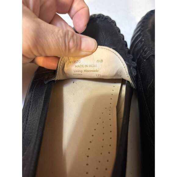 Cole Haan Mens Black Leather Driving Moccasins Loafers Shoes 8.5B Comfortable Ca - Picture 8 of 8